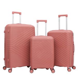 Lot de 3 valises rigides 2551 Rose
