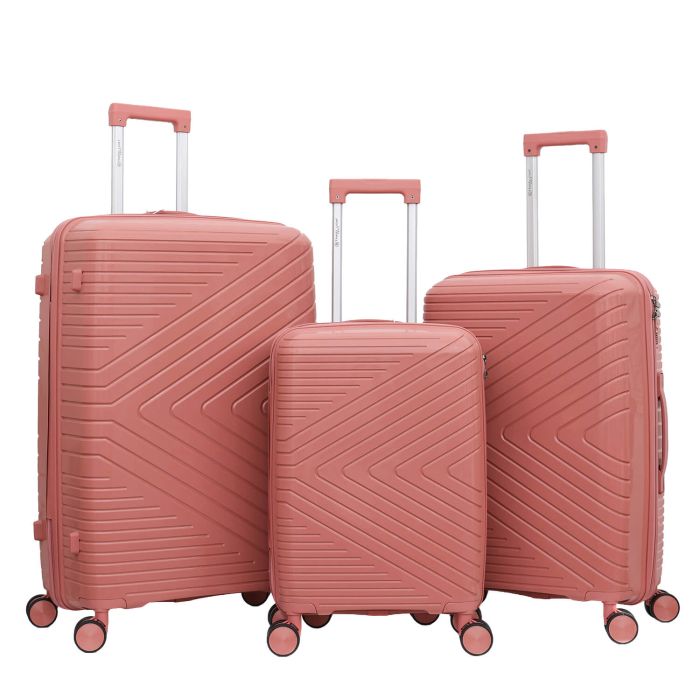 Lot de 3 valises rigides 2551 Rose