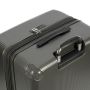 Lot de 3 valises 2525 55, 66 et 77 cm Extensibles Gris Foncé