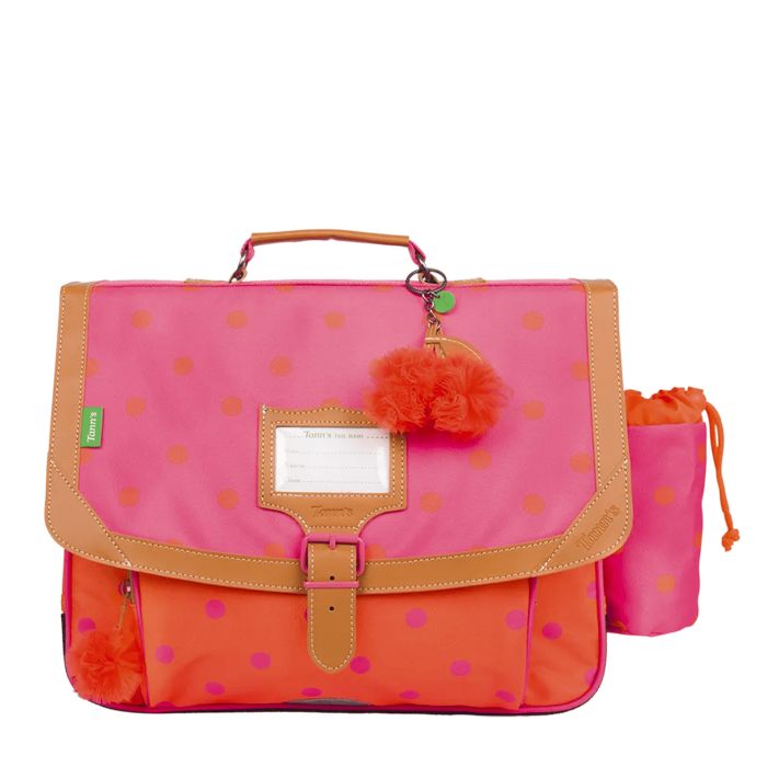 Cartable scolaire Un pour tous, tous pompoms 38 cm Sidonie