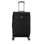 Lot de 3 valises souples 2650 55, 66 et 77 cm Extensibles Noir