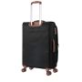 Lot de 3 valises souples 2650 55, 66 et 77 cm Extensibles Noir