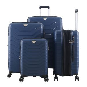 Lot de 4 valises rigides 2435 Extensible 55, 66, 76 et 87 cm Marine