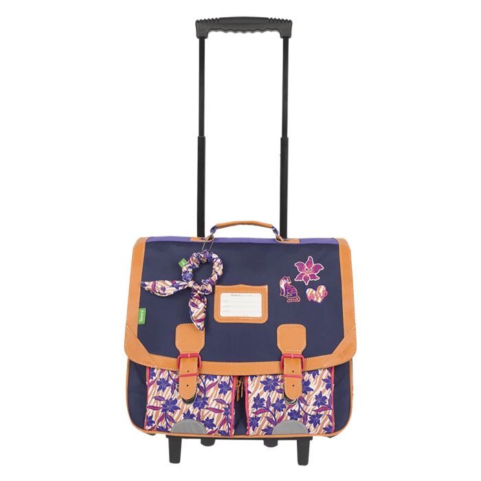 Cartable scolaire à roulettes trolley 41 cm Maïna