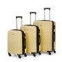 Lot de 3 valises rigides FG679 Extensibles 50, 65 et 75 cm Light yellow