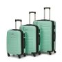 Lot de 3 valises rigides FG679 Extensibles 50, 65 et 75 cm Light green