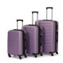 Lot de 3 valises rigides FG679 Extensibles 50, 65 et 75 cm Light purple