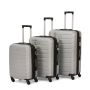 Lot de 3 valises rigides FG679 Extensibles 50, 65 et 75 cm Silver