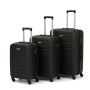 Lot de 3 valises rigides FG679 Extensibles 50, 65 et 75 cm Black