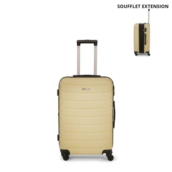 Valise cabine rigide FG679 Extensible 50 cm Light yellow