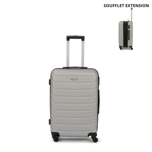 Valise cabine rigide FG679 Extensible 50 cm Silver