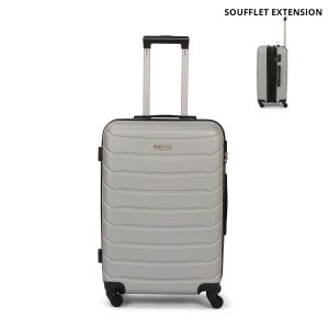 Valise rigide M FG679 Extensible 65 cm Silver