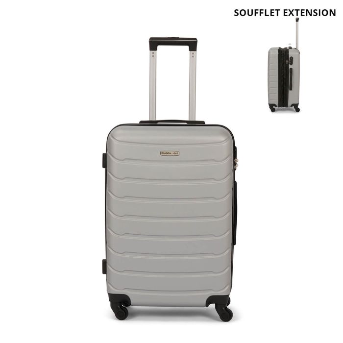 Valise rigide M FG679 Extensible 65 cm Silver