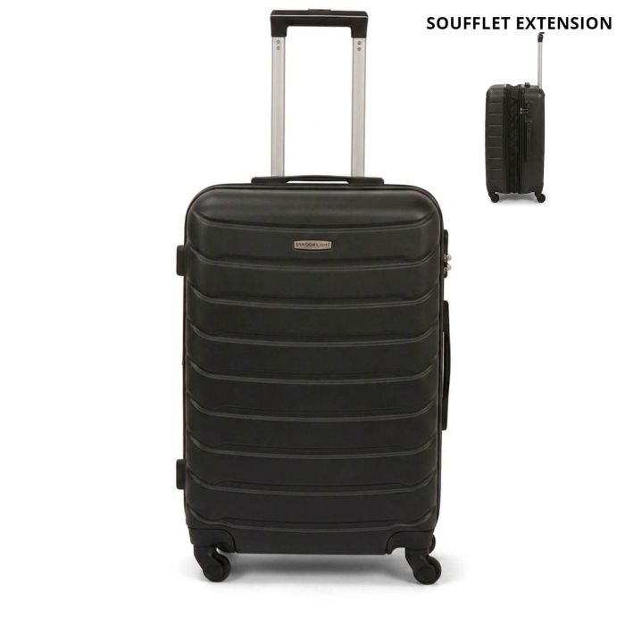 Valise rigide L FG679 Extensible 75 cm Black