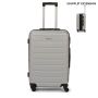 Valise rigide L FG679 Extensible 75 cm Silver