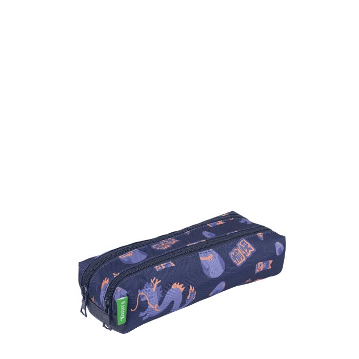 Trousse scolaire double (Au)tour du monde 21.5 cm Adam