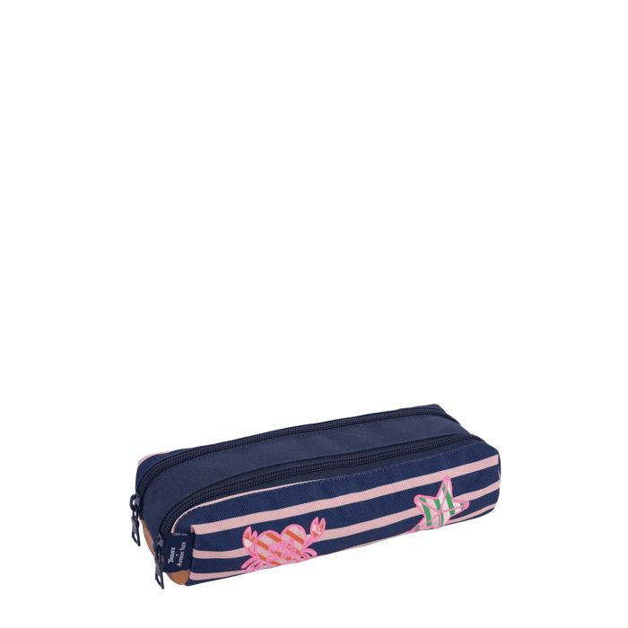 Trousse scolaire double Tann's x Armor-lux 21.5 cm Océane