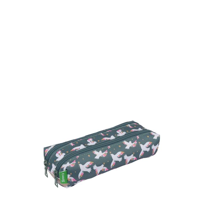 Trousse scolaire double Nos amis, les animaux 21.5 cm Noémie