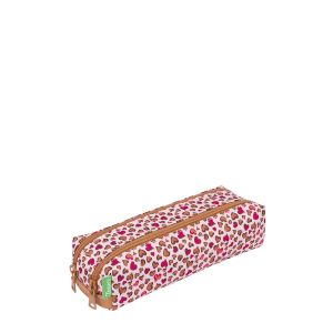 Trousse scolaire double Un pour tous, tous pompoms 21.5 cm Lilou