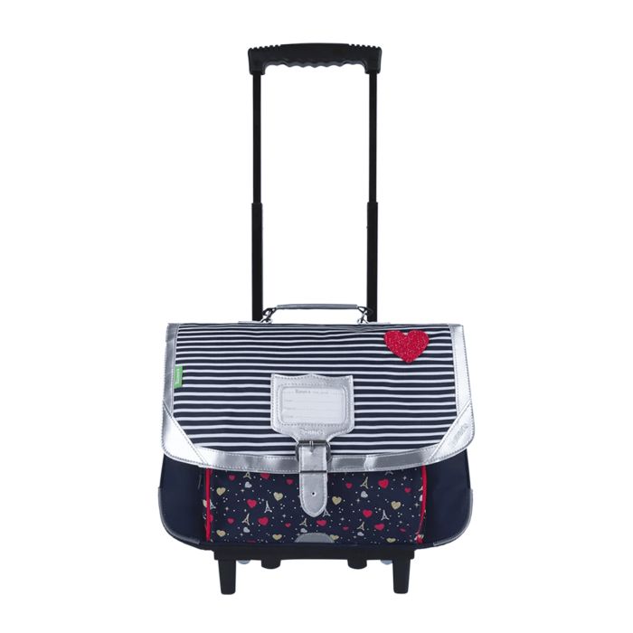 Cartable scolaire à roulettes Trolley Brillantes 38 cm Emilie