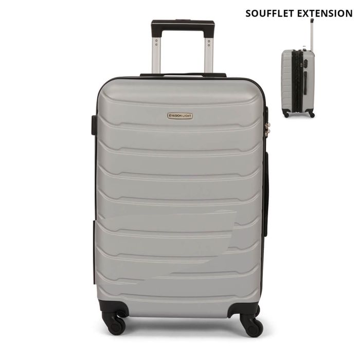 Valise rigide XL FG679 Extensible 85 cm Silver