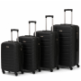 Lot de 4 valises rigides FG679 Extensibles 50, 65, 75 et 85 cm Black