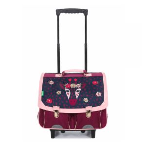 Cartable scolaire à roulettes L'art du camouflage 38 cm Inaya