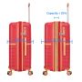 Valise rigide S49403 extensible 78 cm Rouge