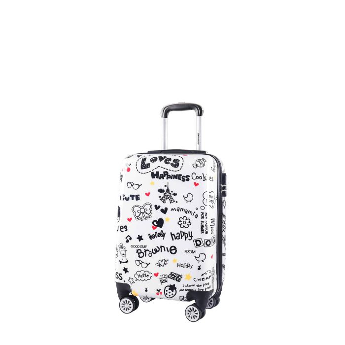 Valise cabine rigide 96820Y 55 cm Love happiness