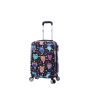 Valise cabine rigide 86820N 55 cm Hiboux noir