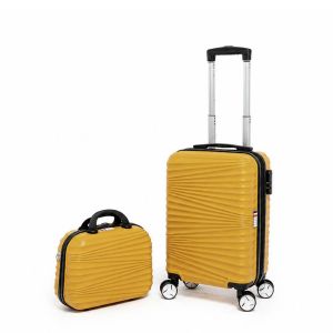 Ensemble valise cabine 55 cm et vanity 35 cm rigides 323 Mangue