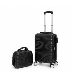 Ensemble valise cabine 55 cm et vanity 35 cm rigides 323 Noir