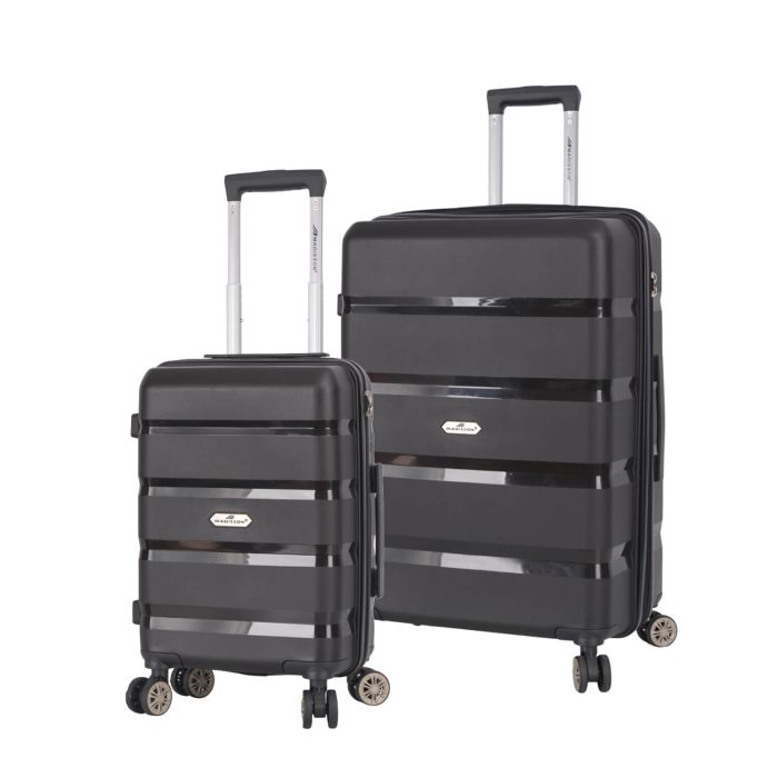 Lot de 2 valises rigides M43603 54 et 73 cm Black