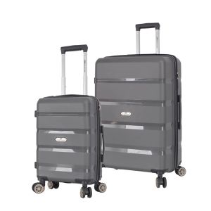 Lot de 2 valises rigides M43603 54 et 73 cm Silver