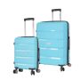 Lot de 2 valises rigides M43603 54 et 73 cm Bleu turquoise