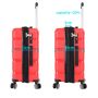 Lot de 2 valises rigides M43603 54 et 73 cm Rouge