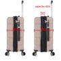 Lot de 2 valises rigides M43603 54 et 73 cm Champagne