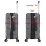 Lot de 2 valises rigides M43603 54 et 73 cm Silver