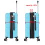 Lot de 2 valises rigides M43603 54 et 73 cm Bleu turquoise
