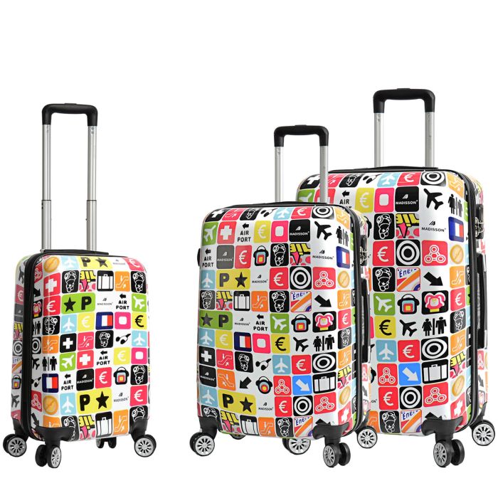 Lot de 3 valises rigides 36820T 55, 66 et 76 cm Airport
