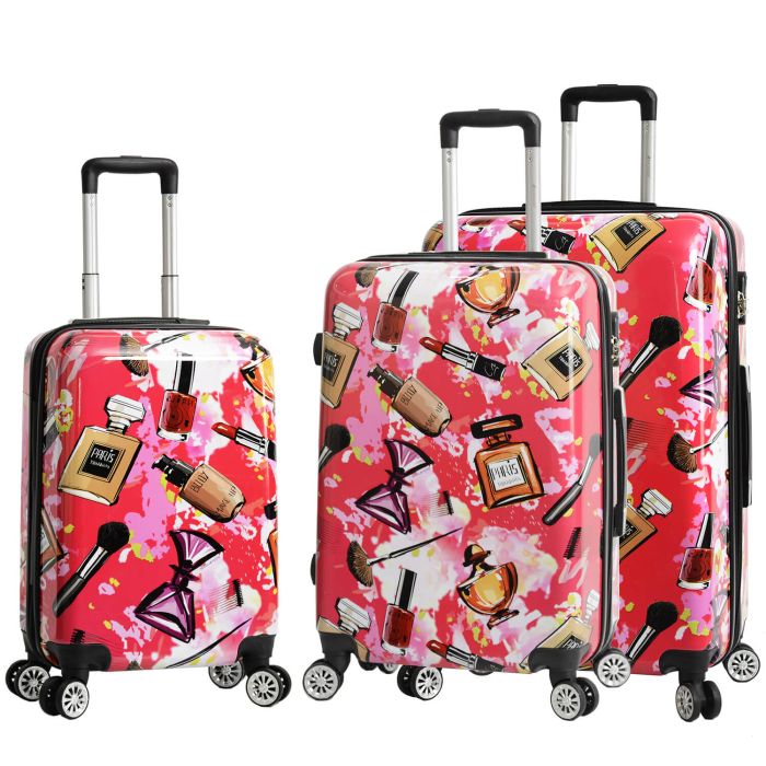 Lot de 3 valises rigides 36820M 55, 66 et 76 cm Comestics