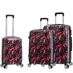 Lot de 3 valises rigides 36820L 55, 66 et 76 cm Attrape-rêves