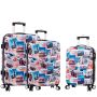 Lot de 3 valises rigides D85803 55, 65 et 75 cm Europe travel