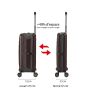 Valise cabine rigide S61101 Pliable 55 cm Coffee