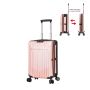Valise cabine rigide S61101 Pliable 55 cm Rose gold