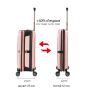 Valise cabine rigide S61101 Pliable 55 cm Rose gold