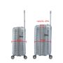 Valise cabine rigide S49703 Extensible 55 cm Gris