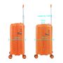 Valise cabine rigide S49703 Extensible 55 cm Orange