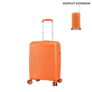 Valise cabine rigide S49703 Extensible 55 cm Orange