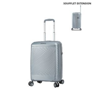 Valise cabine rigide S49703 Extensible 55 cm Gris